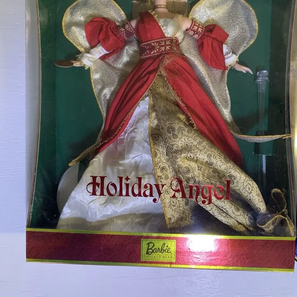 VTG Barbie Lot 2 2000 2001 HOLIDAY ANGEL COLLECTOR EDITION SET COLLECTION